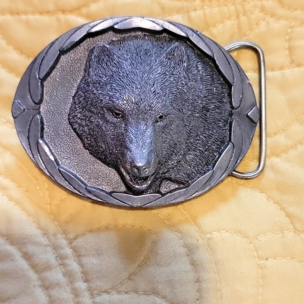 Vintage Wolf Belt buckle